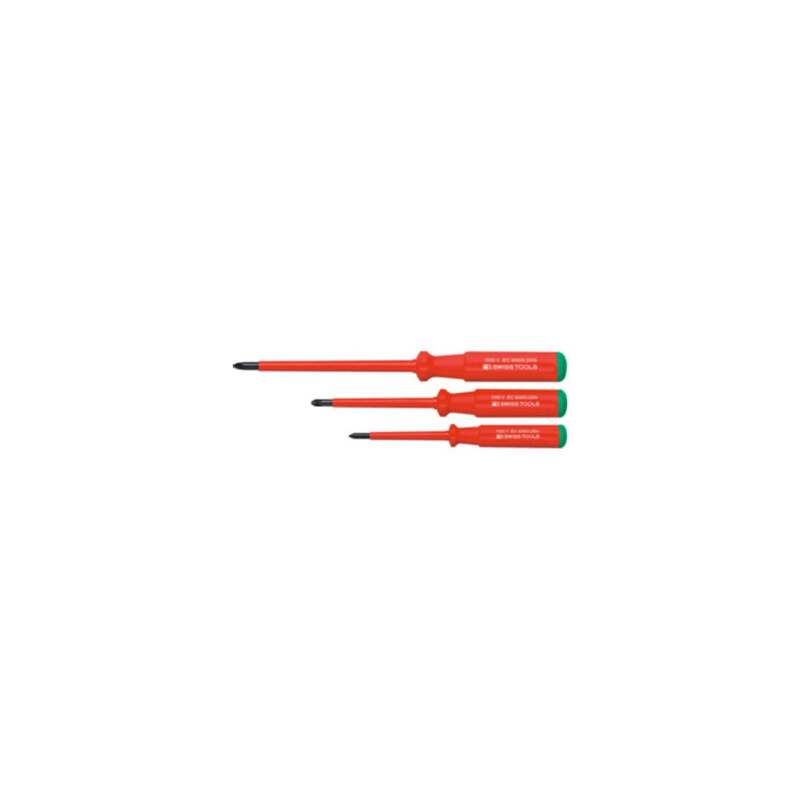 PB Swiss Tools Schraubendreher Pozidriv 3-teilig VDE 1000V vollisoliert - 7610733064519