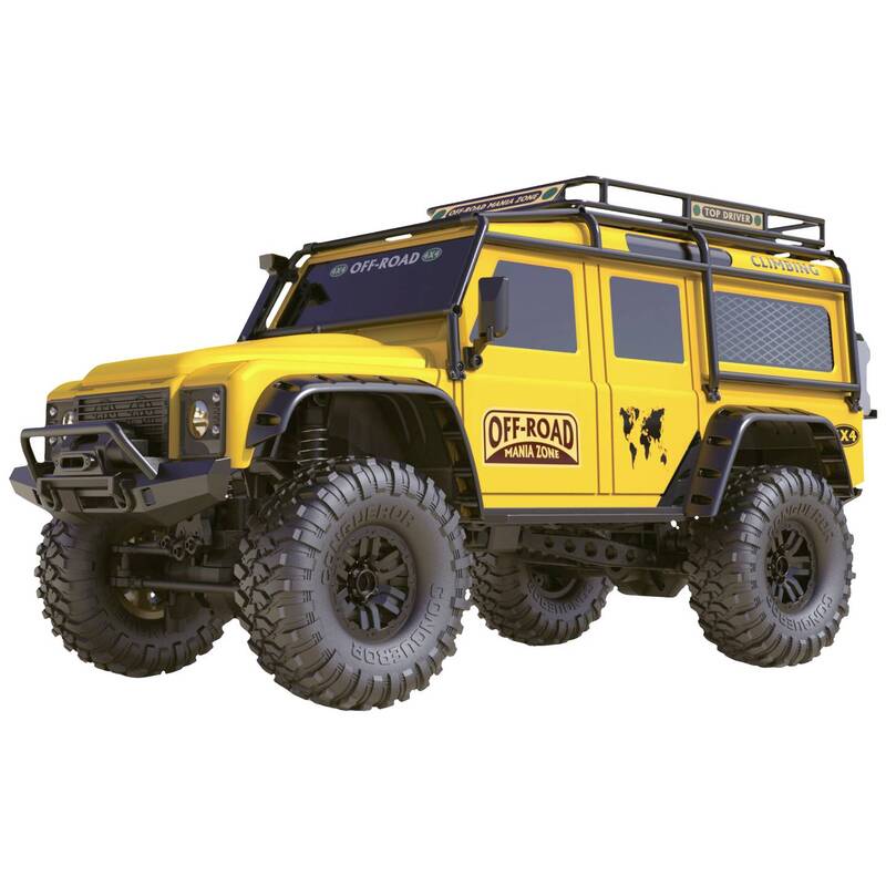 Amewi RC Modellauto Crawler 1:10 Elektro Allradantrieb Gelb inkl. Akku 4WD - 4260768515215