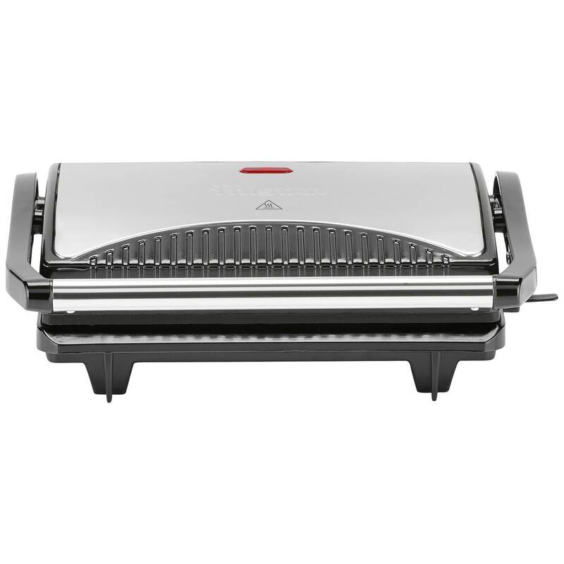 Tristar GR-2846 Kontaktgrill 700W Edelstahl Antihaftbeschichtung Sicherheitsv... - 8713016028464