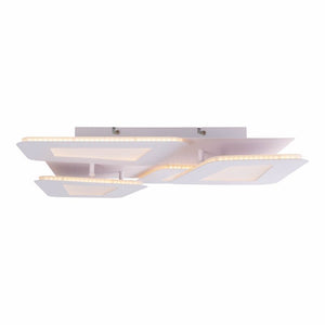 B-Ware Näve LED Deckenleuchte Leuchte Simen weiß Fernbedienung Metall 48x48 cm CCT