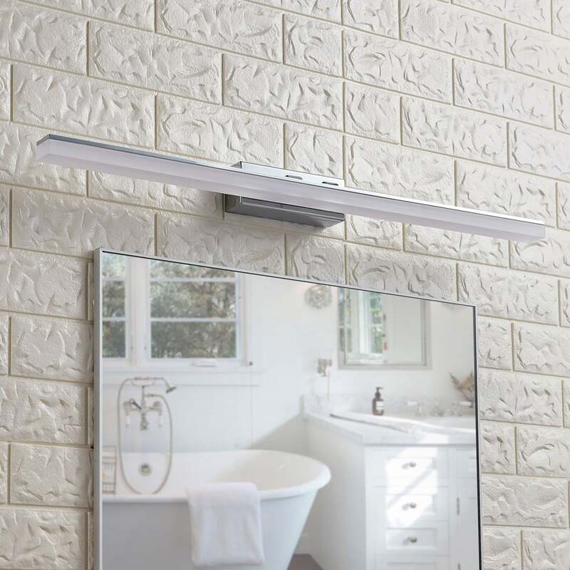 Lucande Wandleuchte LED Spiegelleuchte Julie Lampe Badezimmer chrom 75cm IP44 - 4251096530520