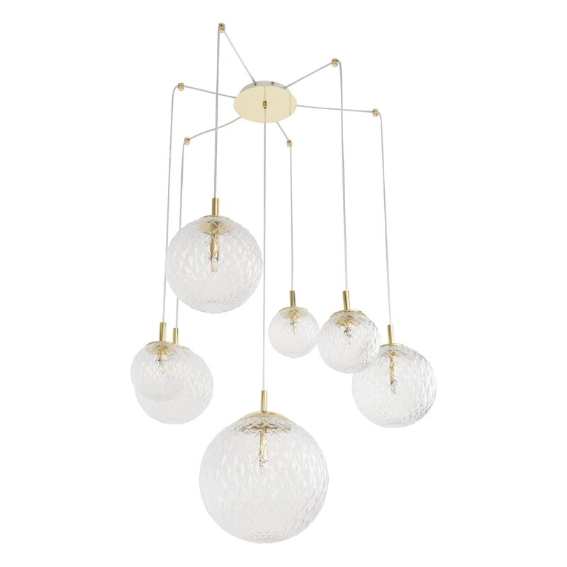 TK Lighting Pendelleuchte Cadix VII Glas siebenflammig UNVOLLSTÄNDIG SIEHE TEXT - 5901780546083