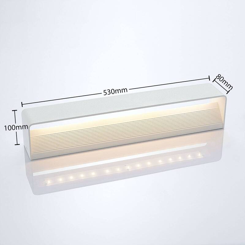 Lindby Wandleuchte Wandlampe LED Leuchte weiß Metall Lonisa warmweiß Wohnzim652 - 4251096530018