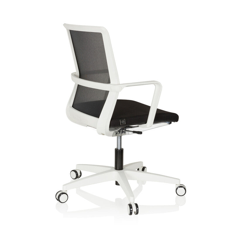 hjh OFFICE Bürostuhl Drehstuhl Stuhl 3D Netzstoff weiss schwarz Armlehnen Netz - 4251084668198