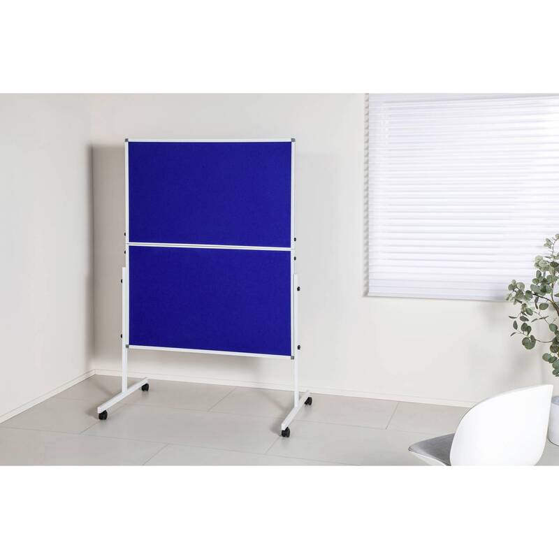 SpeaKa Professional Moderationstafel Filz Blau zusammenklappbar 1250x1850mm - 4064161314143
