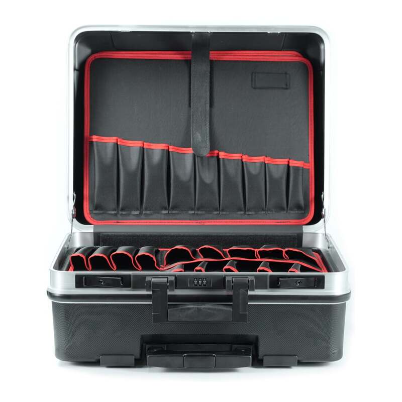 Stier Werkzeugkoffer Trolley leer Werkzeugbox Transportkoffer schwarz 515x440mm - 4260439002099