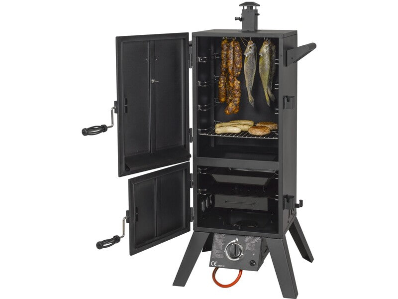 El Fuego Gasgrill Portland XL Grillgerät 4,4kW Schwarz Garten 64x127,5x50cm - 4250373231723