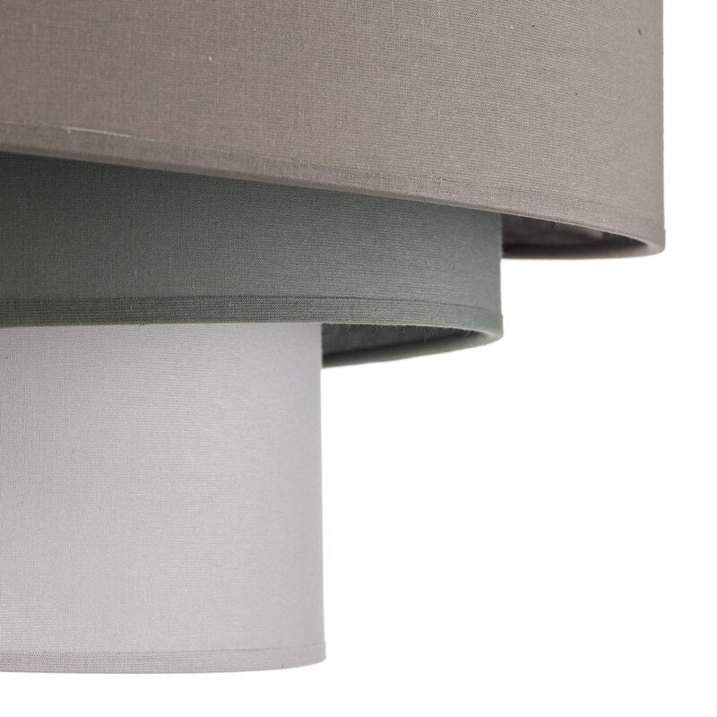 Euluna Deckenleuchte Trio monocolor Deckenlampe Lampe Leuchte mit Stoffschirm745 - 5903689182676