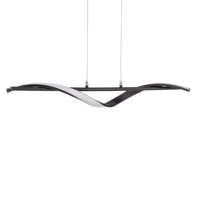 Lindby Munja LED-Hängeleuchte dimmbar sandschwarz Deckenlampe Deckenleuchte Spot - 4251911755770