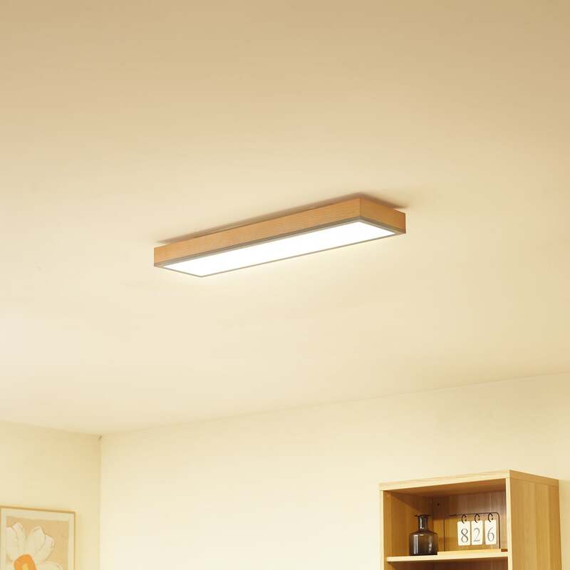 Lindby Deckenlampe Deckenleuchte Laviona LED Lampe graphit 80x20cm warmweiß - 4251911747003