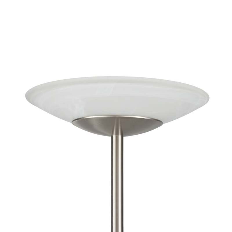 Lindby Stehleuchte Ragna LED dimmbar Hängelampe Lampe Leuchte nickel alabaster - 4251096519648