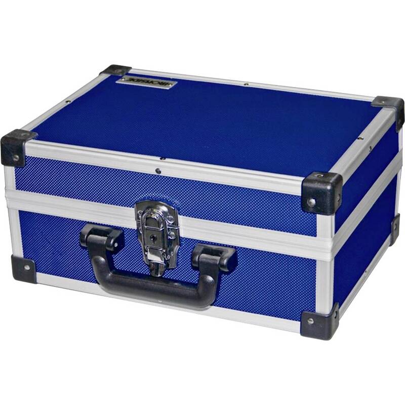 IRONSIDE Werkzeugkoffer unbestückt Werkzeugkasten Aluminium blau 330x230x150mm - 3394661910073