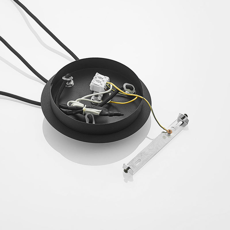Lucande Zyli Pendelleuchte Hängeleuchte Deckenlampe Lampe dreiflammig rauchgrau - 4251911701715
