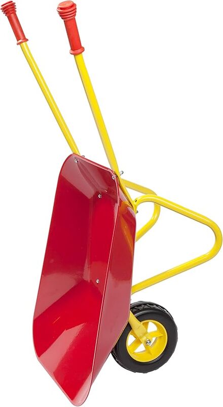 Izzy Kinderschubkarre rot 35 kg belastbar für Kinder ab 2,5 Jahren 73 x 37 cm - 4047385474572