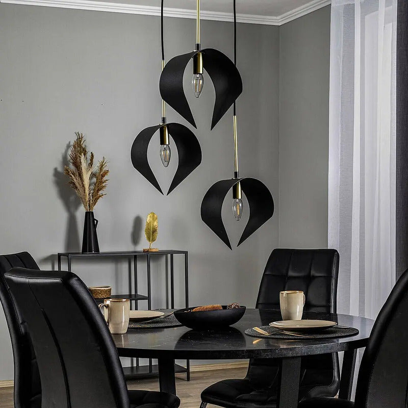 Lucande Mikolay Pendant Light, 3-bulb, Black - 4251911756401