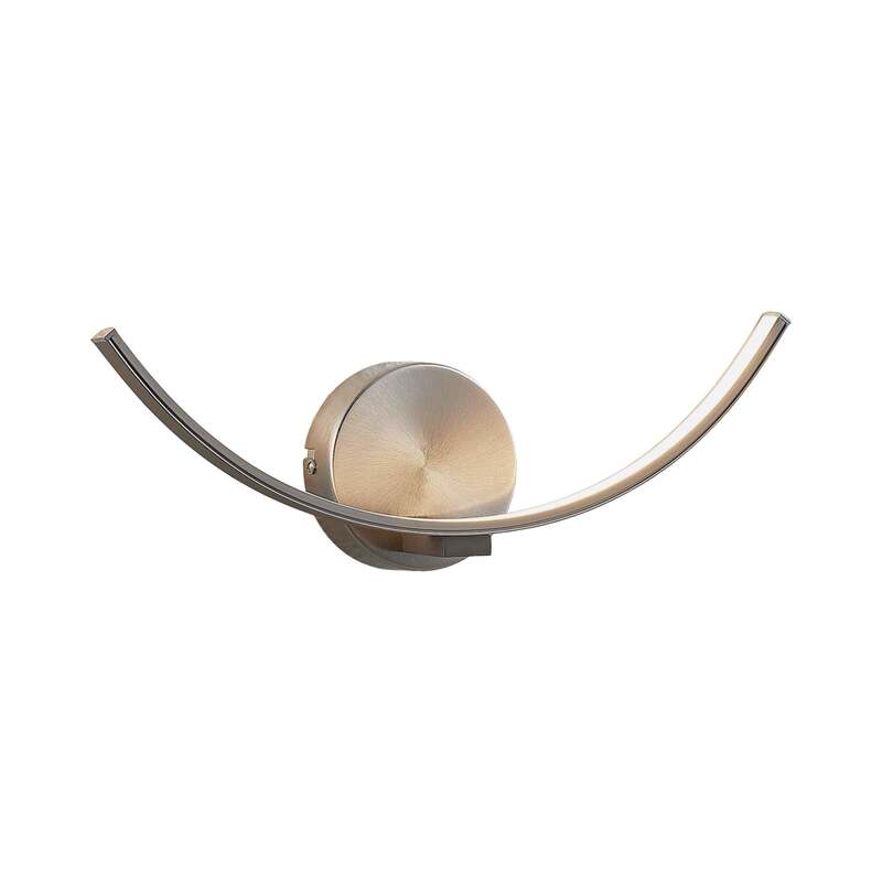 Lindby Wandleuchte Wandlampe LED Leuchte Iven nickel warmweiß Beleuchtung 34 cm - 4251096515190