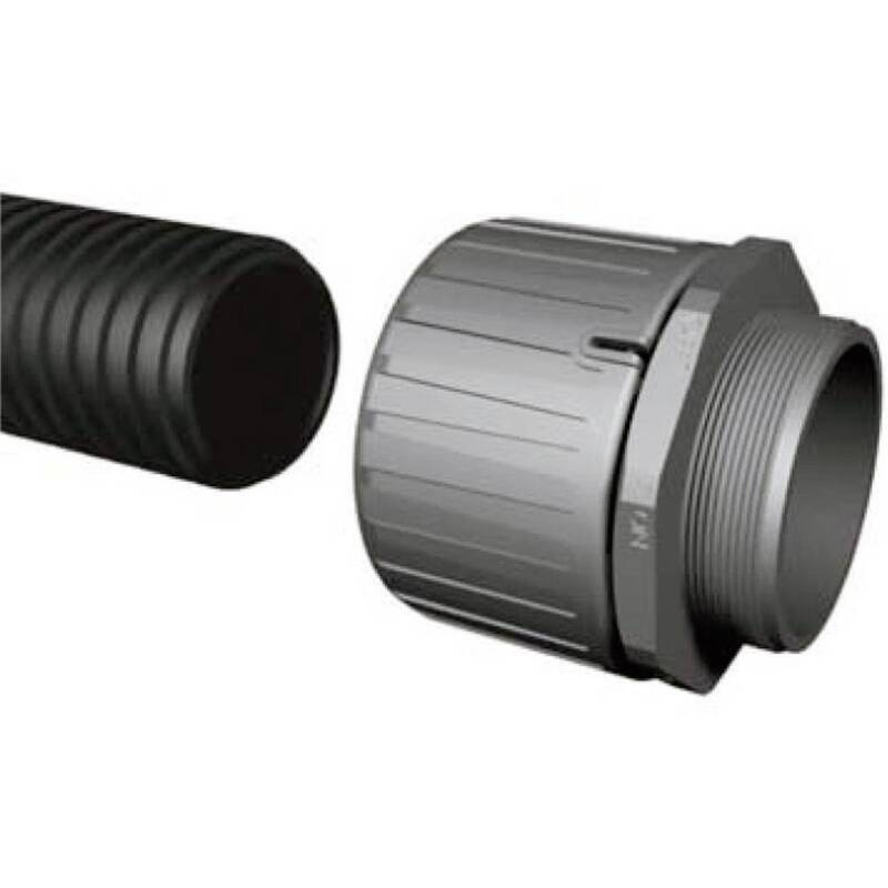 HellermannTyton Wellrohr Schutzschlauch Polypropylen 11,8 mm Schwarz 20 Meter - 2050001311689