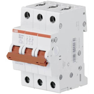 B-Ware ABB Lasttrennschalter Trennschalter Ausschalter Schalter 3 Pol SD203/63 IP20