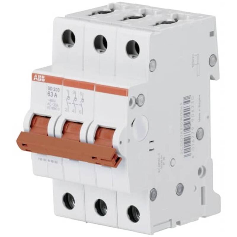 ABB Lasttrennschalter Trennschalter Ausschalter Schalter 3 Pol SD203/63 IP20 - 4016779904230