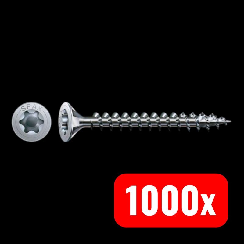 SPAX Universalschraube 4 x 50 mm Senkkopf T-STAR plus 4CUT WIROX 500 st. - 4003530107917