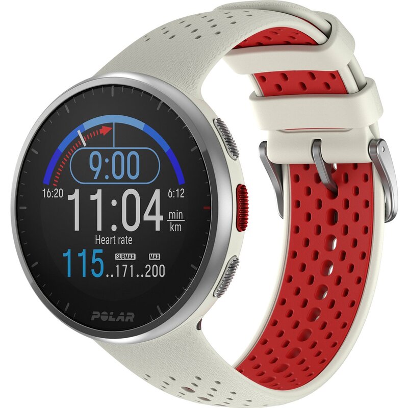 Polar Pacer Pro GPS-Laufuhr Uhr Sportuhr Smartwatch 1,2 Zoll weiß Größe S M L - 0725882060491