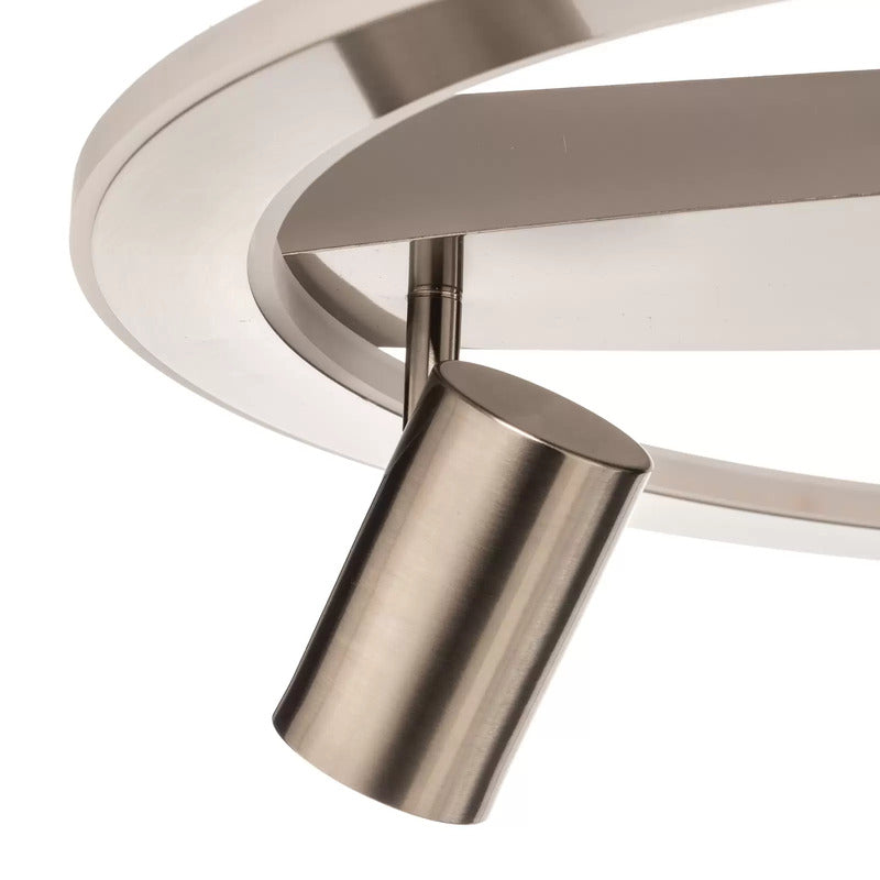 Lindby Deckenlampe Deckenleuchte LED Lampe Berisha nickel satiniert rund weiß - 4251911728804