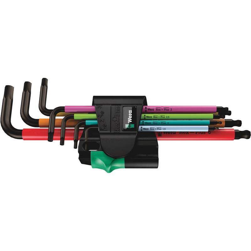 Wera Winkelschraubendreher Inbusschlüssel 7-teilig metrisch 1.5-6mm 172mm Länge - 4013288183750