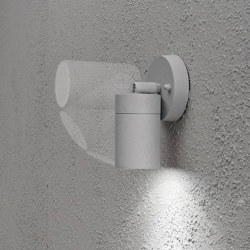 Konstsmide Modena Spot Außenwandleuchte Energiesparlampe LED GU10 7W Grau - 7318307598308