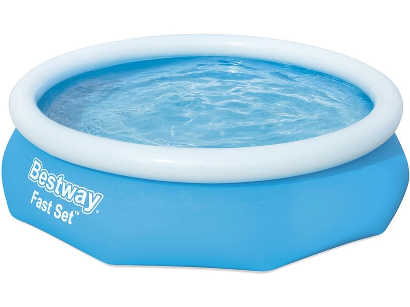 Bestway Fast Set Pool Ø305cm x 76cm Rund Blau Schwimmbadpool Gartenpool Set - 6942138951295