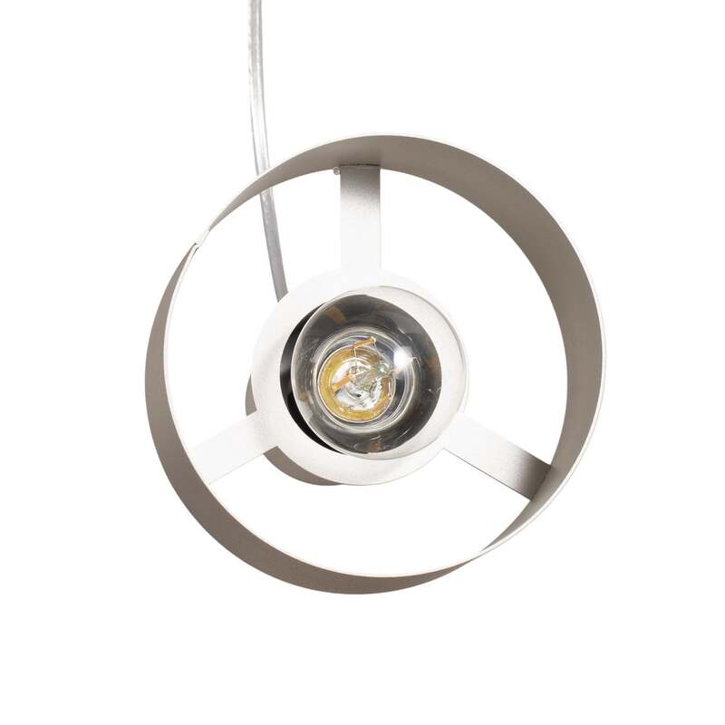 Hängeleuchte Rif 3 taupe rund 3-flammig Ø 33 cm dimmbar E27 Sigma - 5902846810759