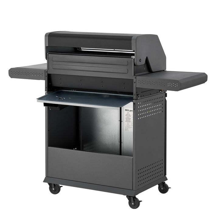 BBQ Gasgrill Savannah Grillwagen 4 Hauptbrenner 1 Seitenbrenner anthrazit grau - 4262437181202
