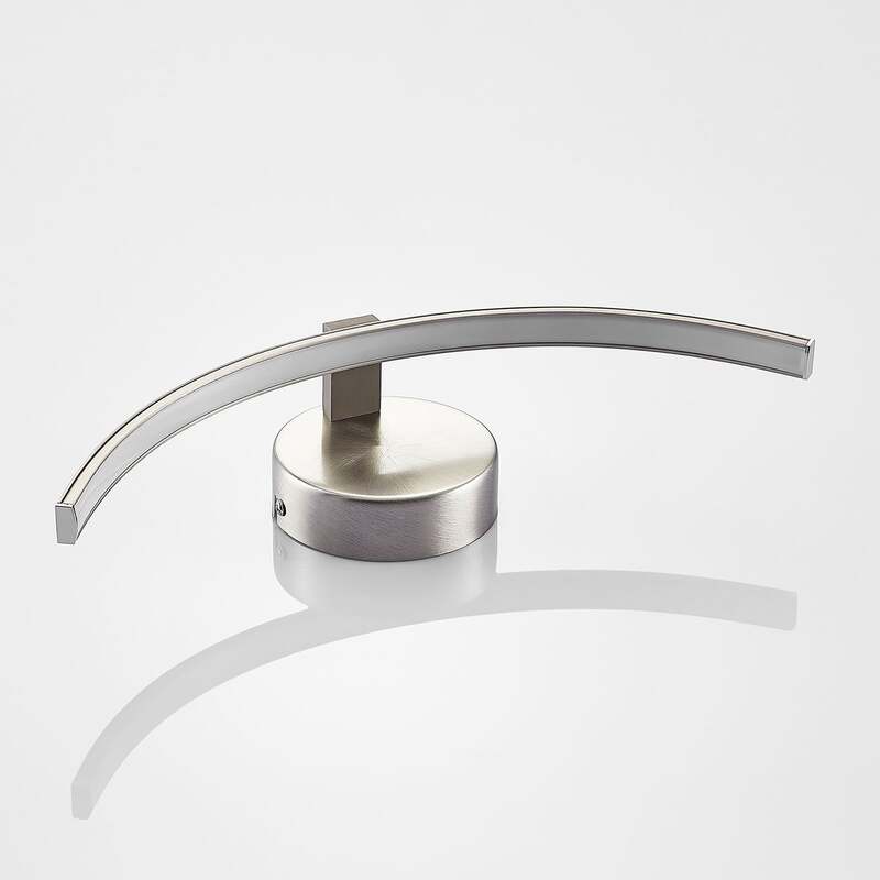 Lindby Wandleuchte Wandlampe LED Leuchte Iven nickel warmweiß Beleuchtung 34 cm - 4251096515190