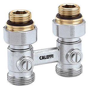 B-Ware Caleffi Hahnblock Ventil Zweirohr 301041 Durchgang Heizkörper 10 bar 46 STÜCK