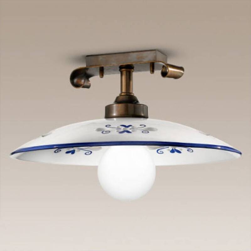 Cremasco Deckenleuchte Bassano Deckenlampe Deckenlicht Licht Lampe Details blau - 2008039