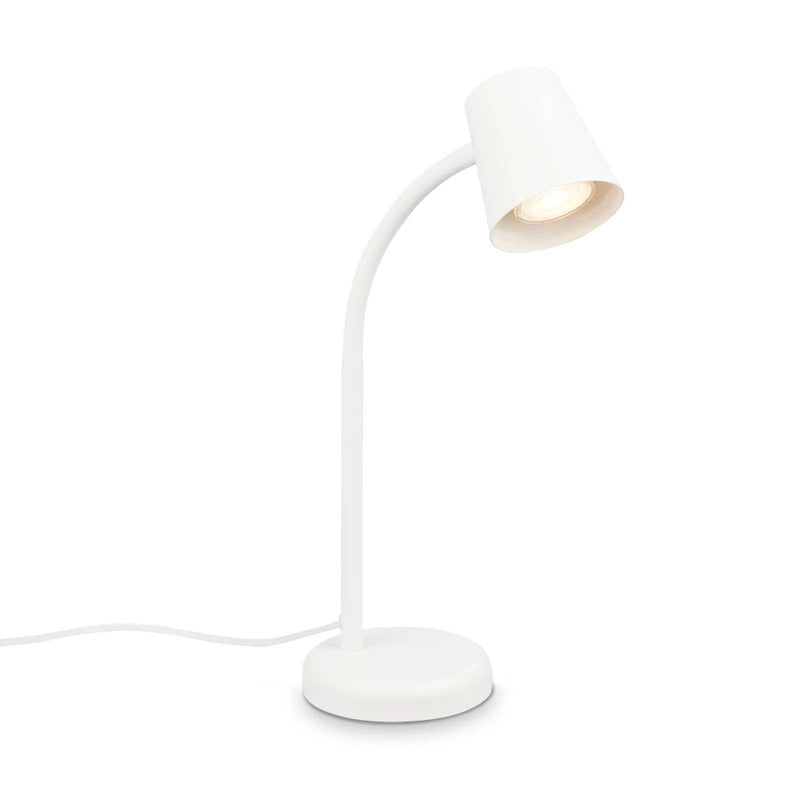 Briloner Tischleuchte Skriva LED Lampe Leuchte Metall weiß 38,5cm Höhe 24,5cm - 4002707444718