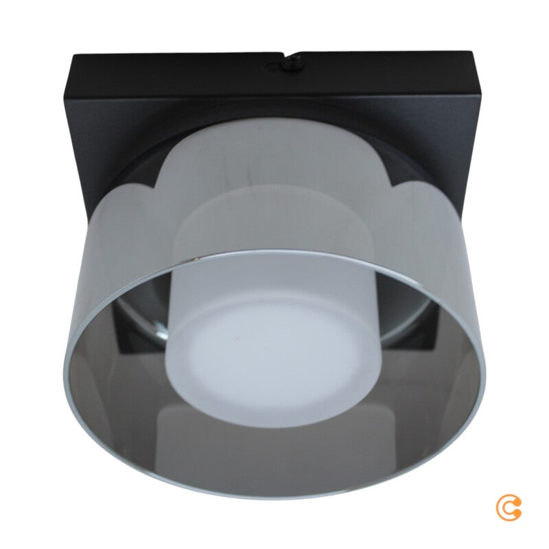 Paul Neuhaus Deckenleuchte Lampe LED dimmbar Schwarz Glas Raumbeleuchtung - 4012248385012