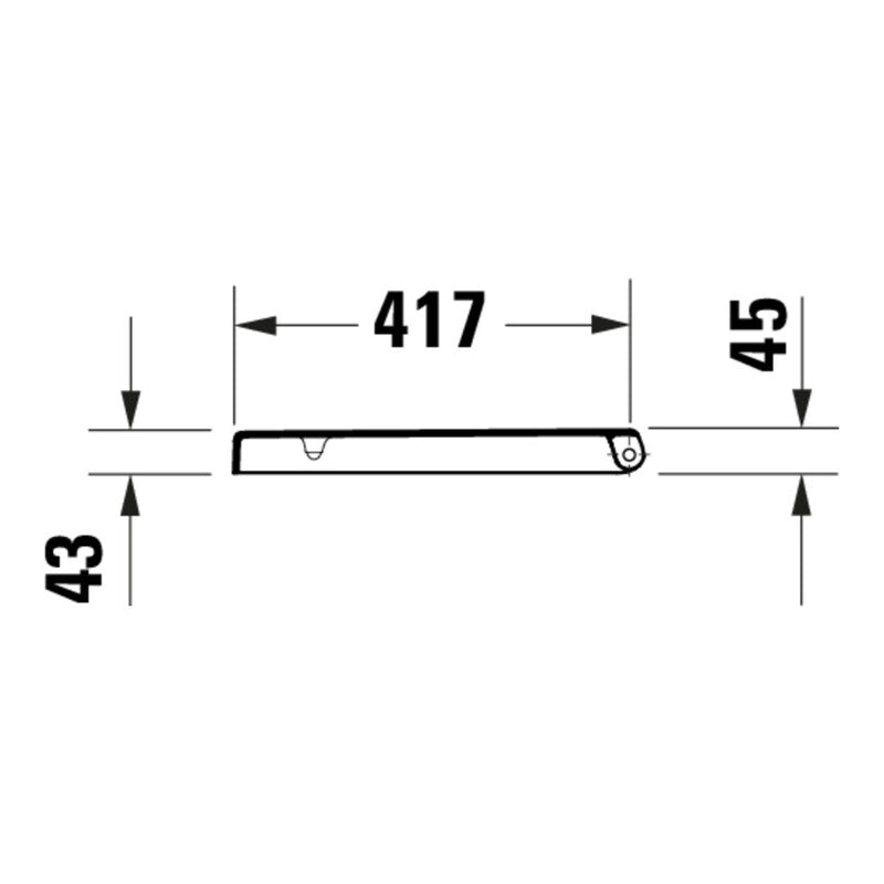 Duravit WC-Sitz D-förmig Duroplast Absenkautomatik weiß 457x373x49mm Design - 4067116345117