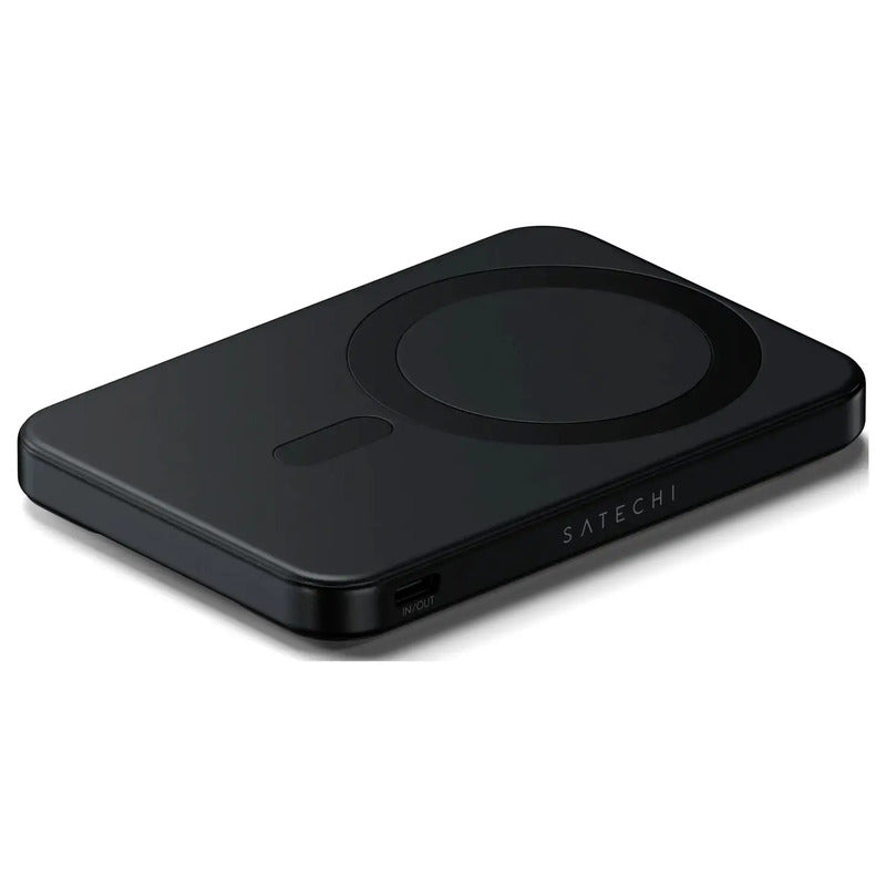 Satechi Powerbank 5000 mAh OntheGo Magnetic Qi2 Schwarz Magsafe Schnellladung - 0810086361953