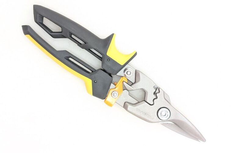 Fiskars Blechschere PowerGear Schere Schneidwerkzeug ergonomisch schwarz bis - 6411501701251