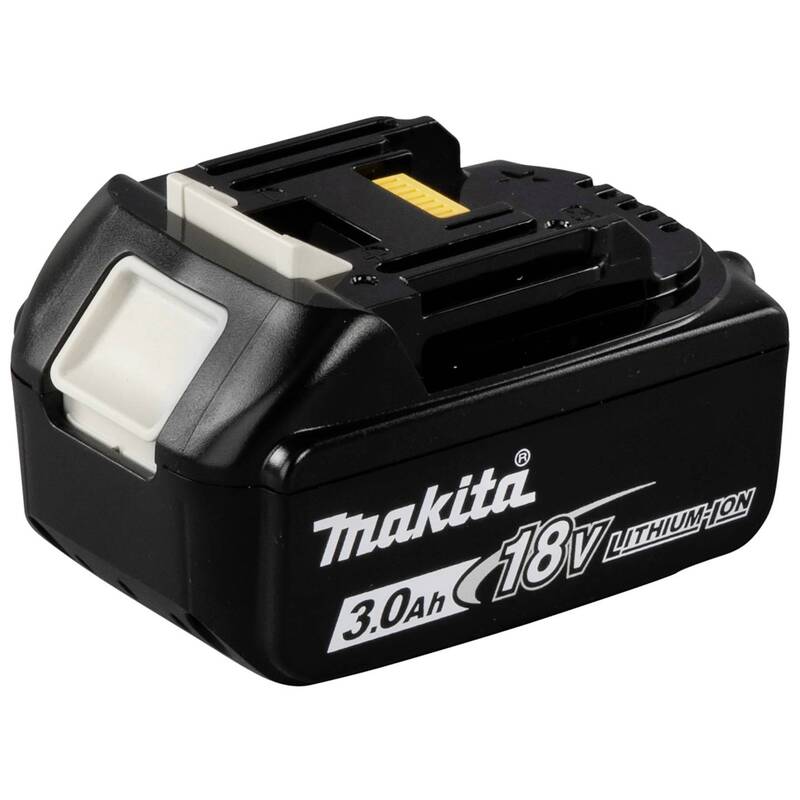 Makita Werkzeug-Akku BL 1830B 18V 3Ah Li-Ion wiederaufladbar schwarz 113x75mm - 88381464055