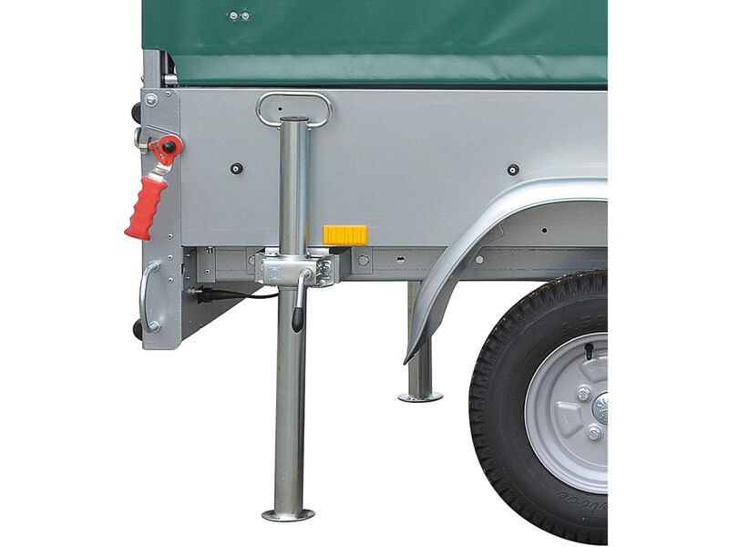 Stema Abstellstützen Abstellstützen-Set 150kg belastbar silber-schwarz 2er Set - 4024187213028