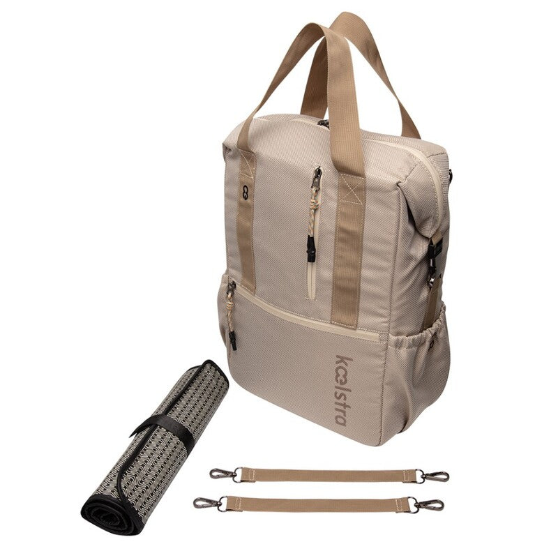 KOELSTRA Wickelrucksack Tasche Babyrucksack Windelrucksack Rucksack Jippe taupe - 8719558000906