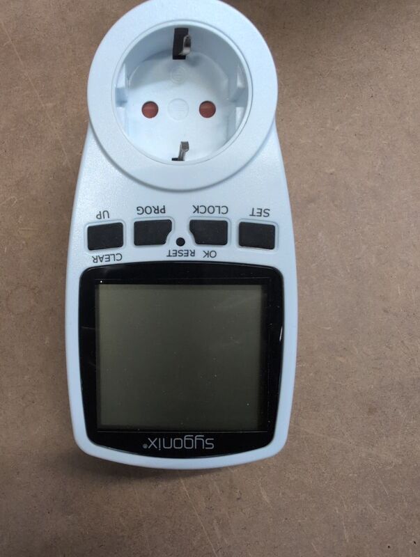 DIGITALE WOCHENZEITSCHALTUHR SYGONIX TM2 mit 16 Programmen und Timer-Funktion - 4053199520114