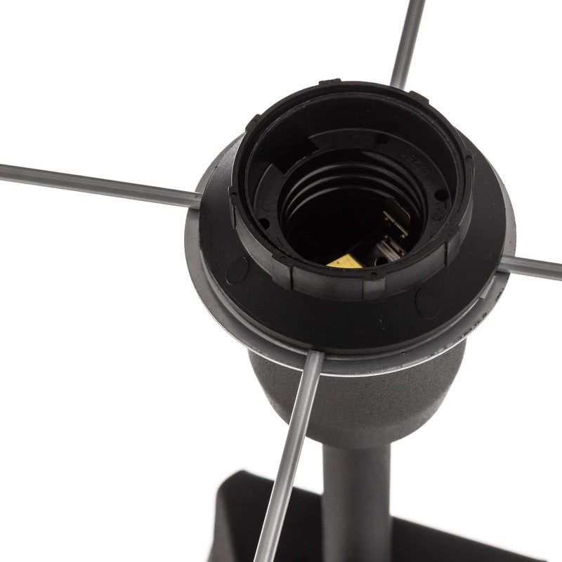 Euluna Stehleuchte Tago Dreibein Lampe schwarz silber Wohnzimmer SIEHE TEXT/FOTO - 6089325