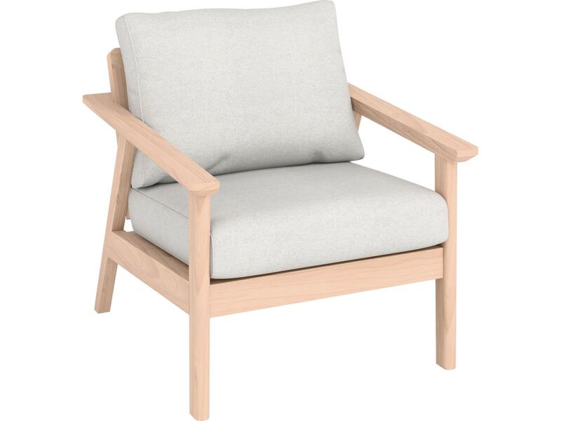 Loungegruppe Ashwood 4-teilig Akazienholz mit Kissen hellgrau langlebig - 4007875112490