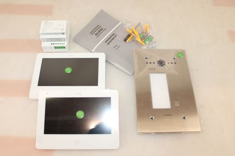 m-e modern-electronics Video-Türsprechanlage ALL-VF10S 2-Draht WLAN Silber 2MP - 4250109191840