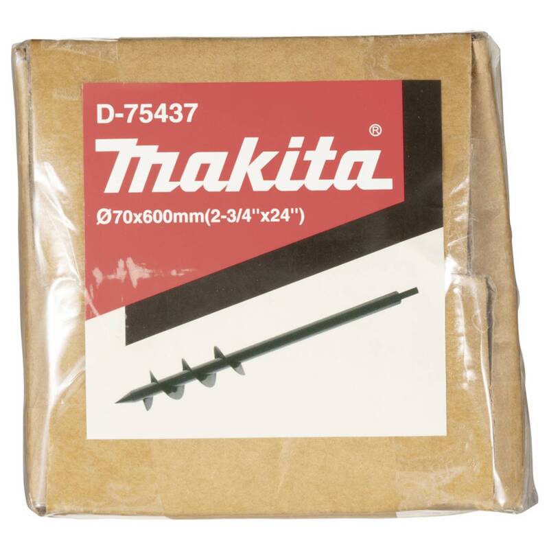 Makita Erdbohrer D-75437 Bohrer Akku 600mm Ø70mm Gartenwerkzeug vielseitig Loch - 88381595162