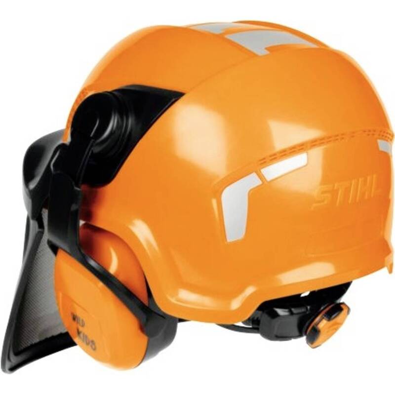 STIHL Profihelm Nachbildung Kinderhelm Spielzeughelm mit klappbarem Visier - 0886661869428