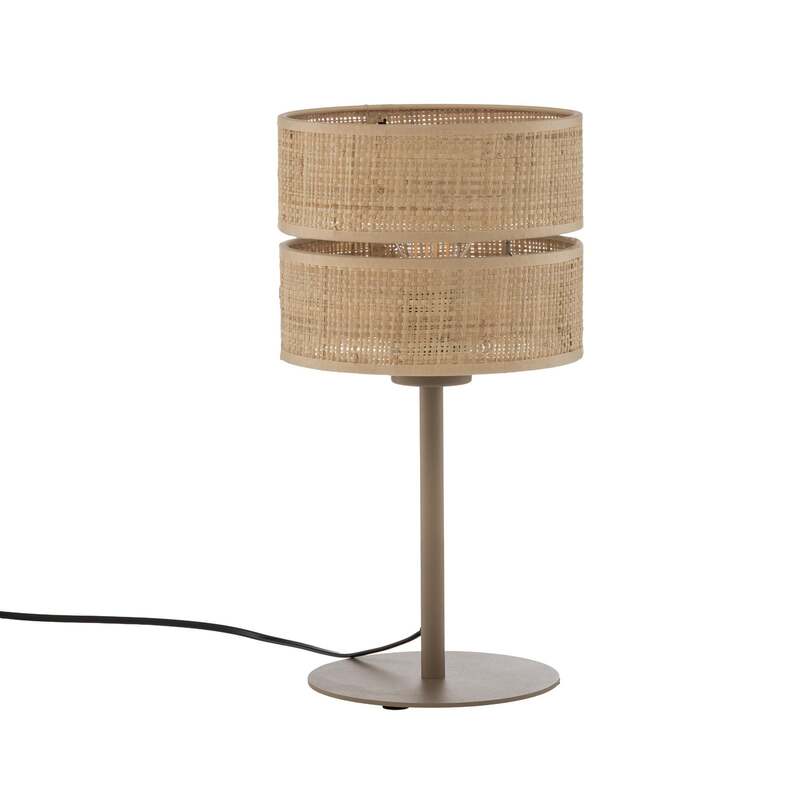 TK-Lighting Tischleuchte Lampe Calma LED Tischlampe beige 38cm E27 Leuchte - 5906135161782
