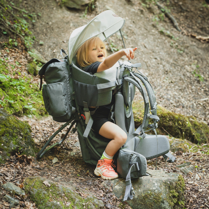 Fillikid Rückentrage Adventure Grau Melange Ergonomische Tragehilfe 20kg - 9120110466310